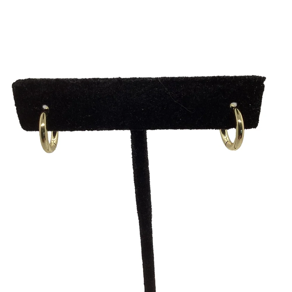 New Gold Plated Small Huggie Hoop Earrings